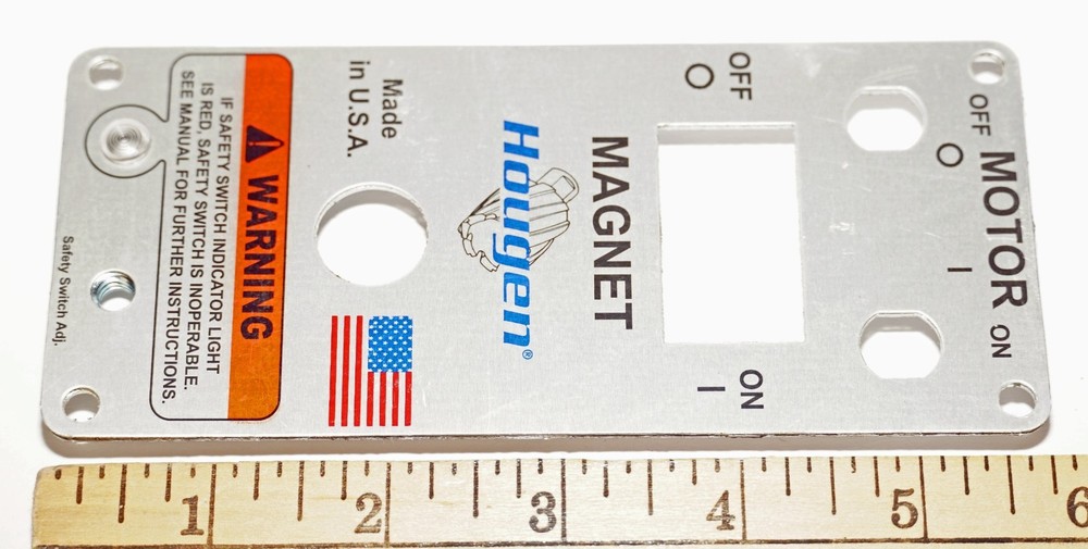 Hougen 04876 Control Panel Faceplate HMD904 Magnetic Drill Older Revised
