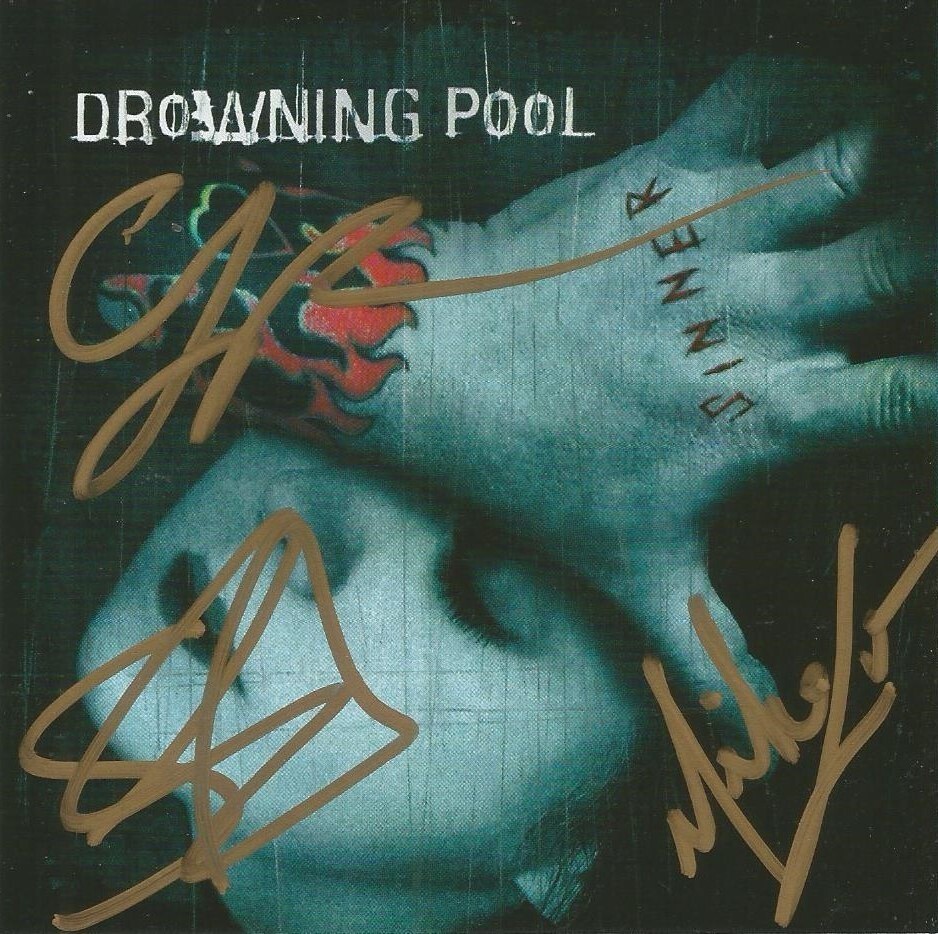 Drowning Pool Autographed Sinner CD