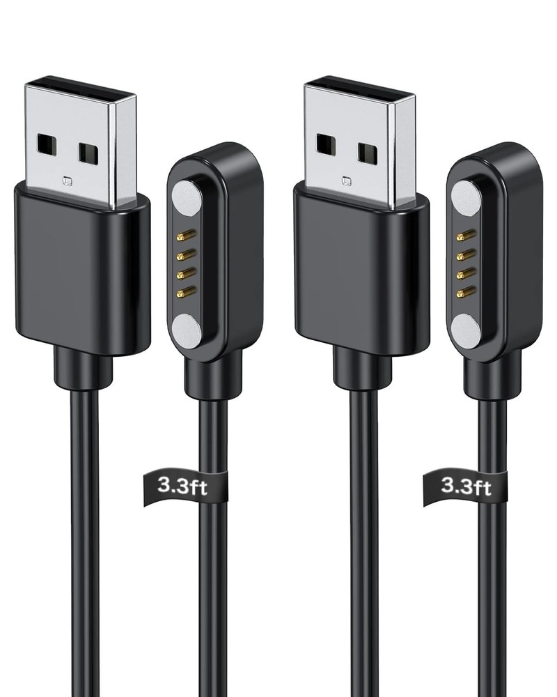 YANMONGI [2-Pack] Charger Cable Compatible with PLAUD 2-Pack USB Cable, Black