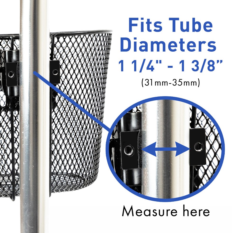 Universal Basket Bracket Mount with Allen Key