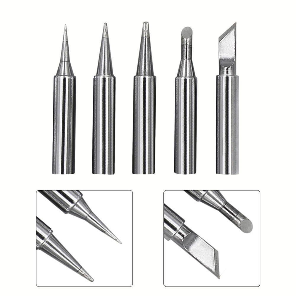 5pcs Leadfree Soldering Iron Tip Thin Tips for Precise Soldering Projects