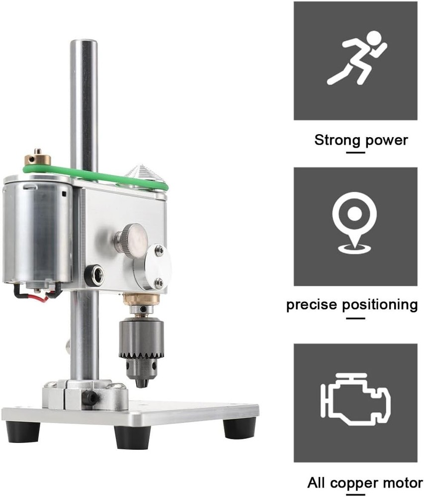 Mini Drill Press Precision CNC Table Milling Machine Portable Benchtop Driller