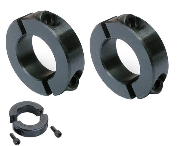 2-Pack 7/8" Bore Double Split Shaft Locking Collar Black Oxide Finish