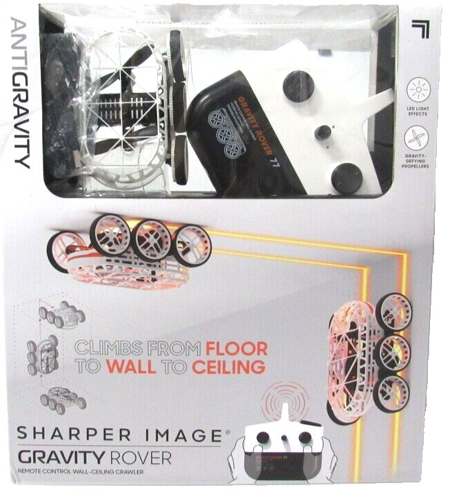 SHARPER IMAGE Remote Control Gravity Rover Antigravity Ceiling Climber, 2.4 Ghz