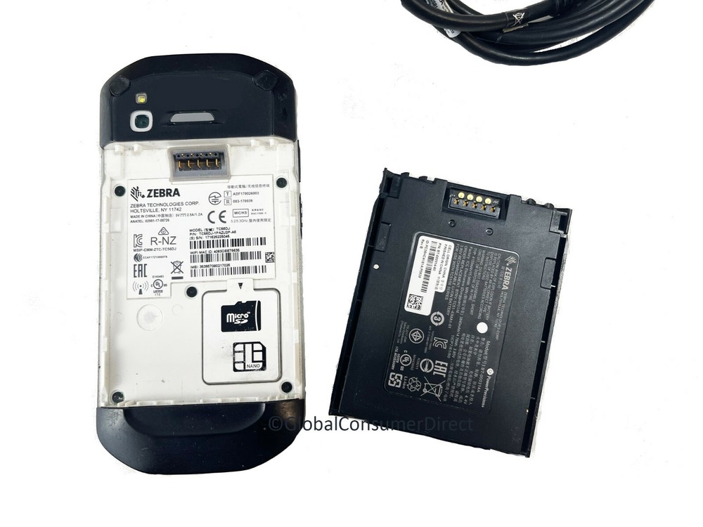 Zebra TC56 TC56DJ 1D/2D Barcode Scanner Android 8.1 with Cradle, Case & Handle