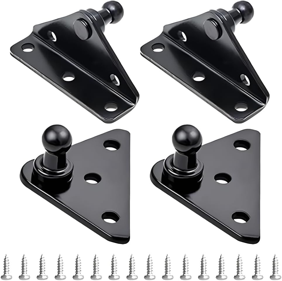 10MM Car Ball Stud Mounting Bracket, 4PCS Flat-Type Mounts with 16 Screws, Autom