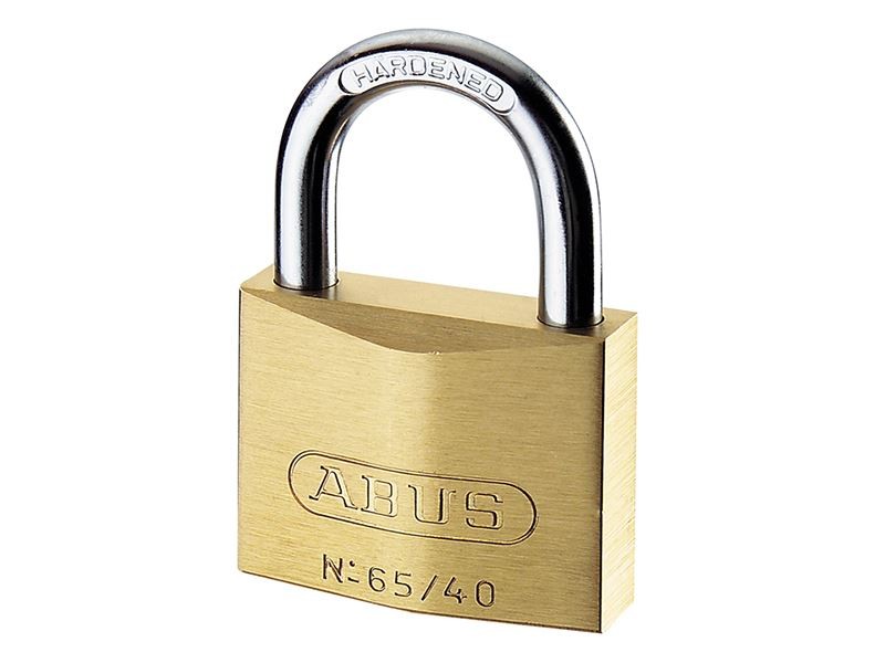ABUS 65/50mm Brass Padlock Mechanical Security