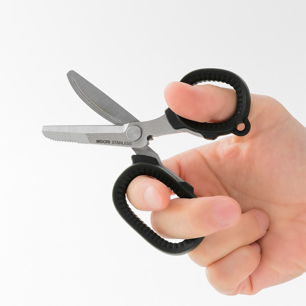 Compact Durable Scissors, Portable Multi, Black 49858006