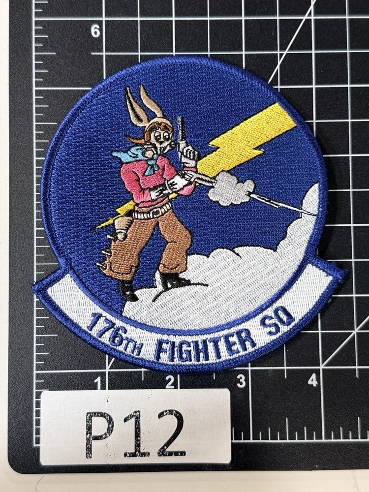 USAF 176th Fighter Squadron (176 FS)- Wisconsin Air National Guard Patch