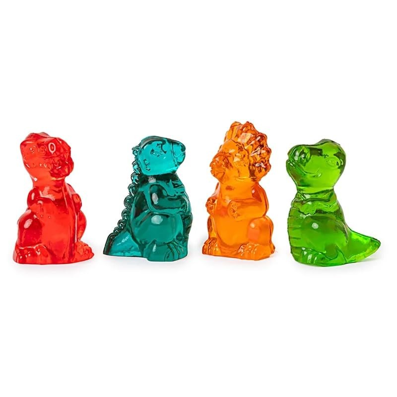 Bayside Candy Gummy 3D Dinosaurs–Assorted Fruit-Flavored Dinosaur-Shaped Gummies