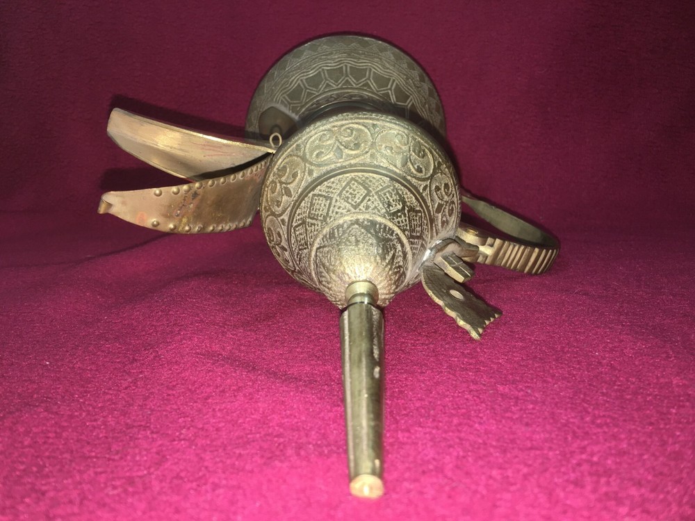 Vintage Middle Eastern Brass Dallah Coffee Pot