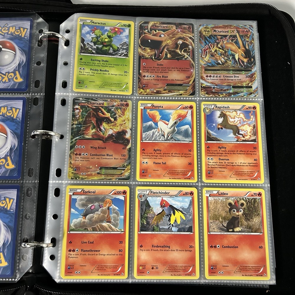 Pokemon XY FLASHFIRE - Complete Set - 1-106 TCG Collection Binder