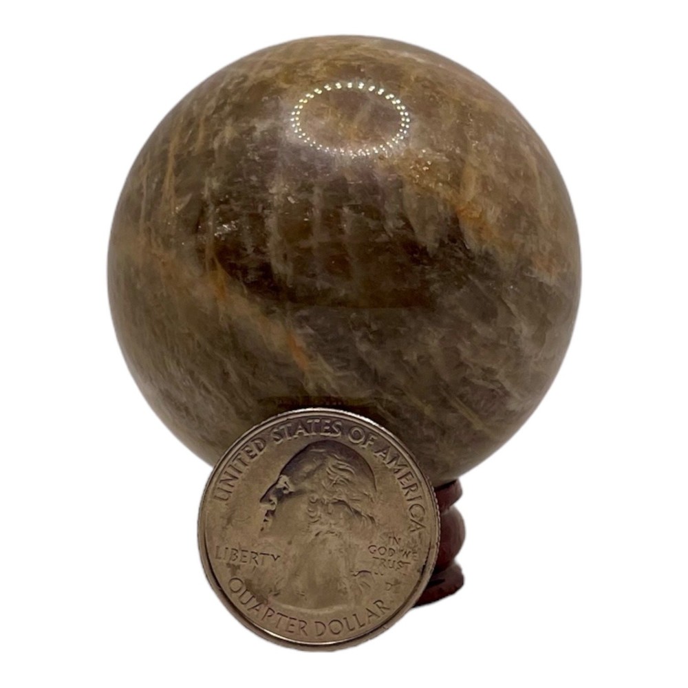 Blue Flash Moonstone Sphere