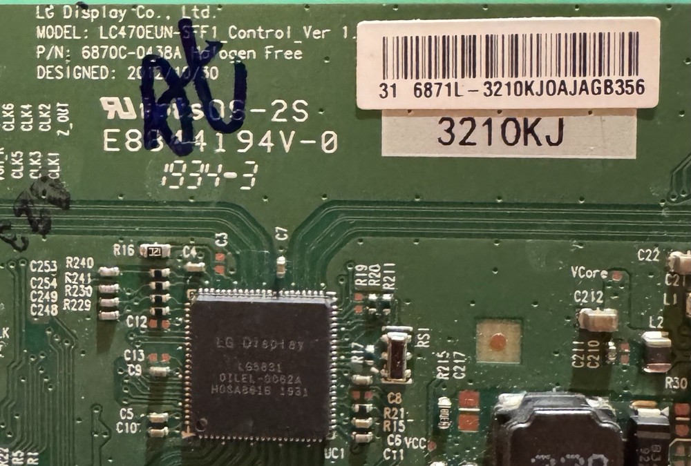 HP 32F MONITOR CONTROL BOARD