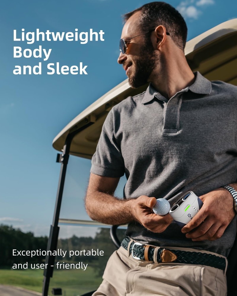 GX6 Golf Rangefinder with Replaceable Charging Function, 1000 Yards Laser Ran...