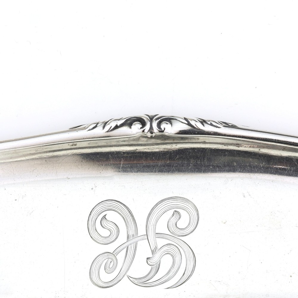Ornate Antique American Solid Sterling Silver Pin Dish / Tray. Reed & Barton.
