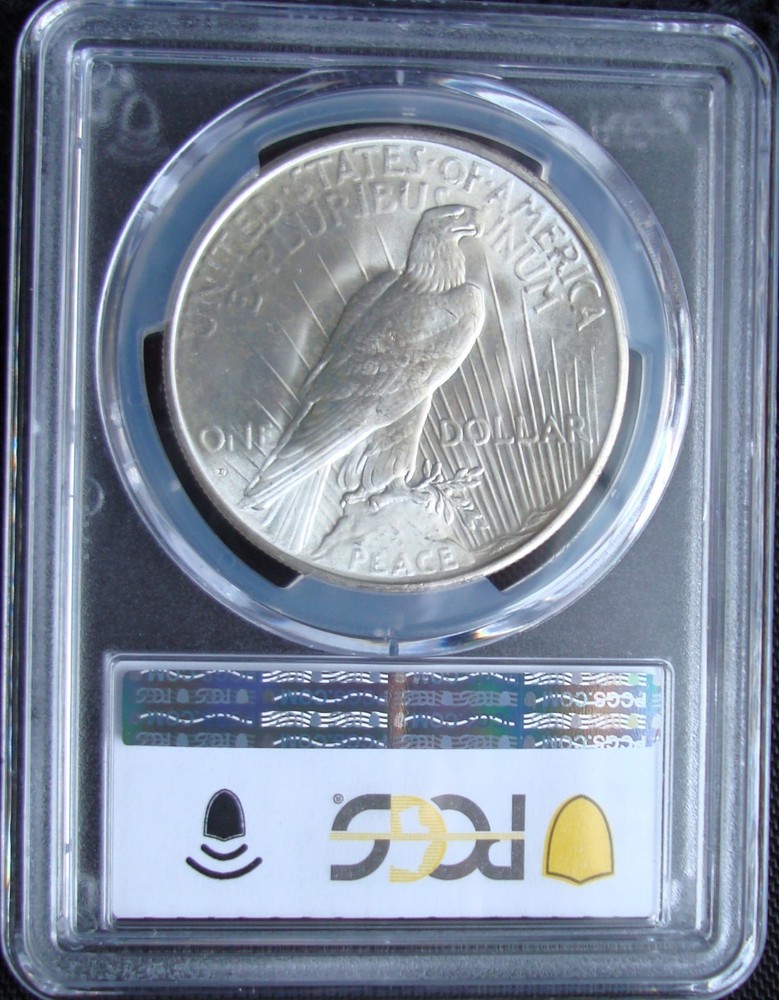 1934-D Peace Silver Dollar - PCGS MS 65 - Gold Shield