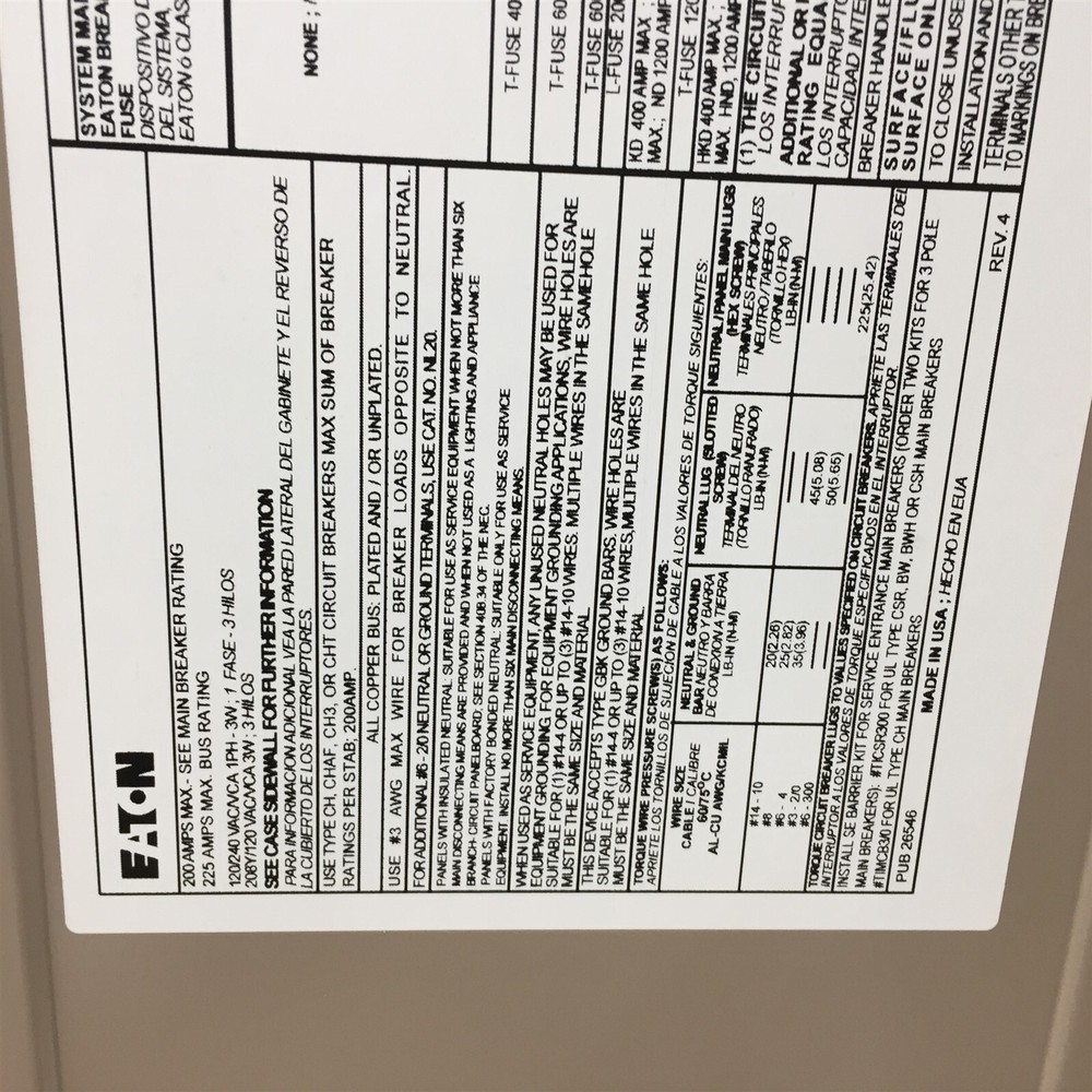 Eaton CH8NLEF Flush Surface Cover