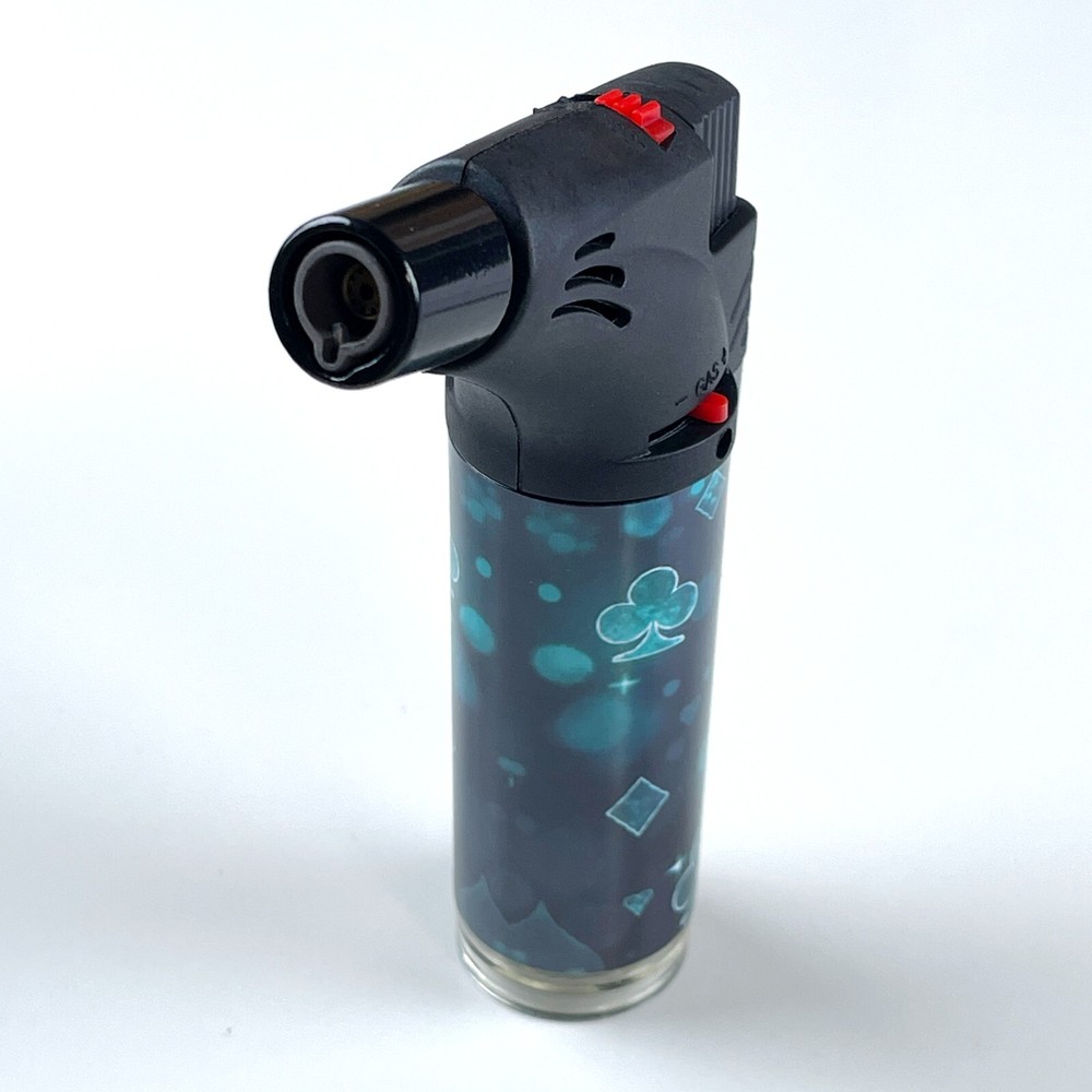 4Pack Jumbo 4" Single Jet Flame Torch Gun Lighter Refillable Lockable Peach gift