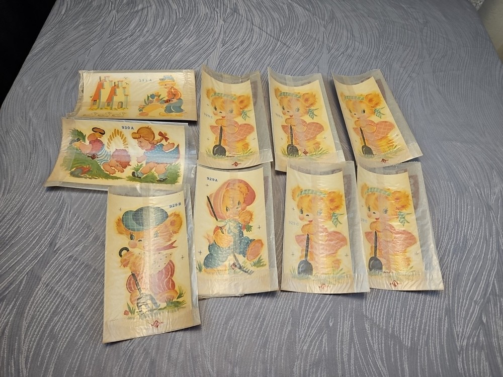 9 vtg duro Decorative Transfers #13