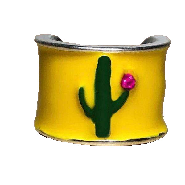 CharMED Stackable Personalize Stethoscope Bling Charm | Cactus