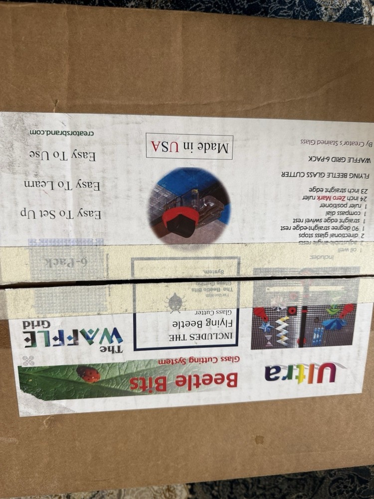 Everything Glass Cutting System Complete with 6-Pack Waffle Grids USA