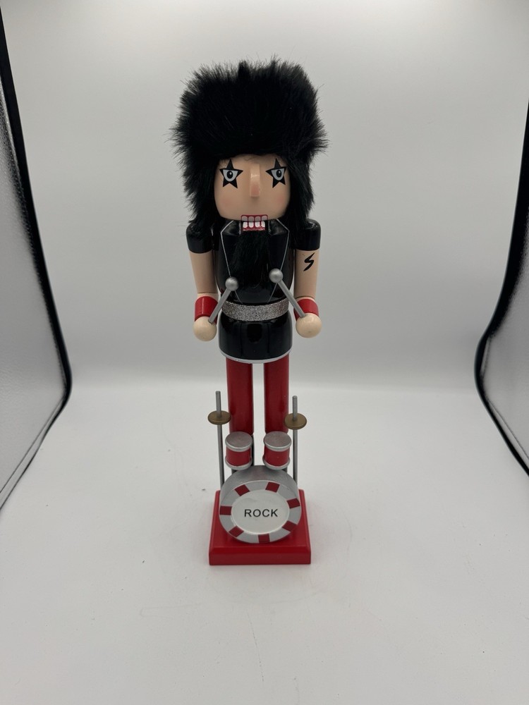 16 Inch Tall Rock Band Drummer Nutcracker