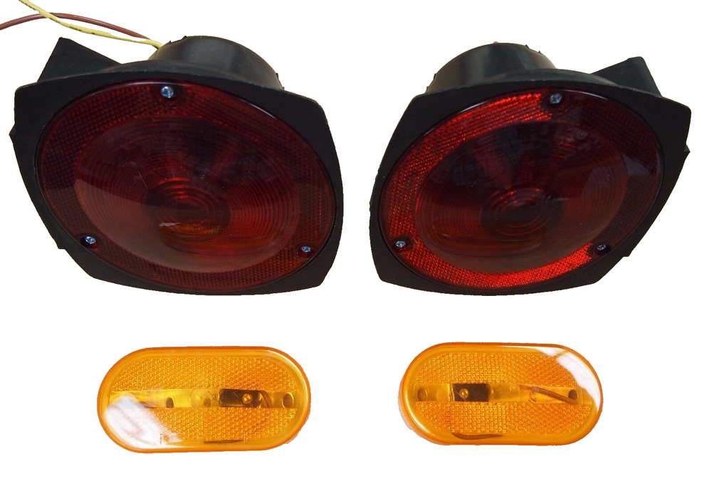 12V Trailer Light Kit Multi-Function Tail Lights Side Markers
