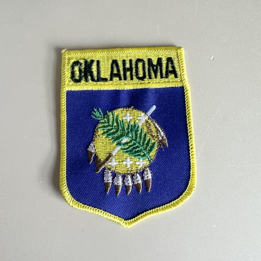 Oklahoma State Flag Patch Embroidered