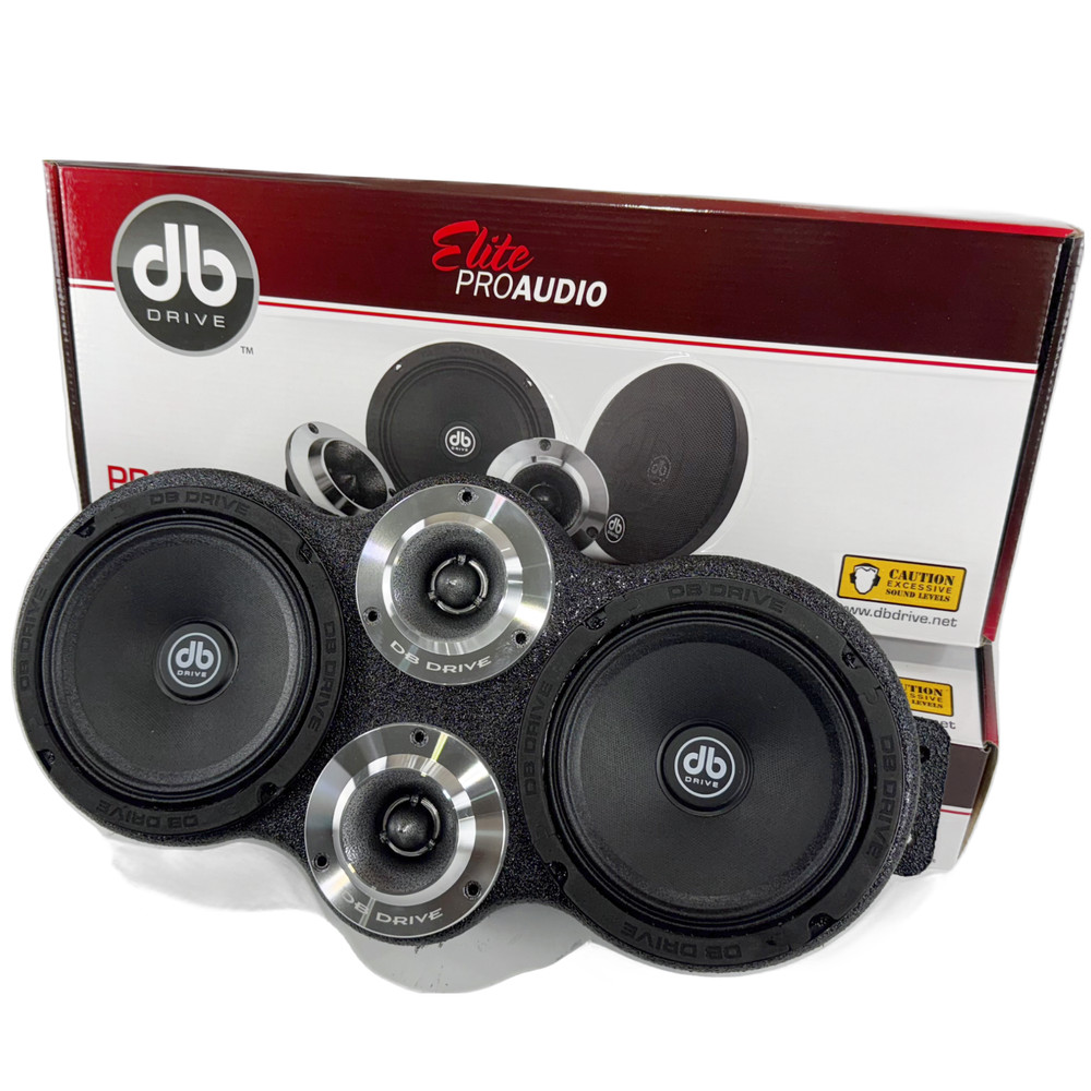 DB Speaker Package Panel 2x6.5 2 X Tweters Speaker Pod Enclousure Box