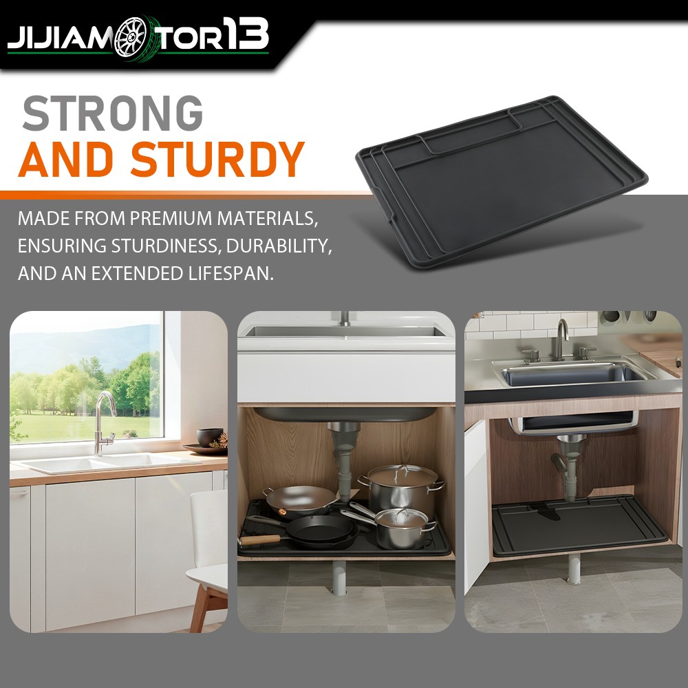 Fit For Under Sink Liner Mat for Kitchen Bathroom 28” x 19” Inches - Durable