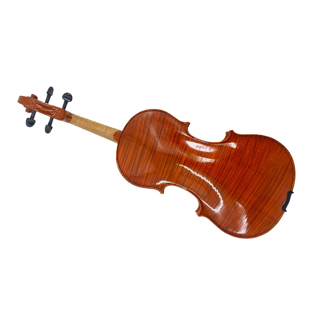 4/4 Full Size Violin Set Handcrafted One-Piece Tiger Maple Back with Case, Bow