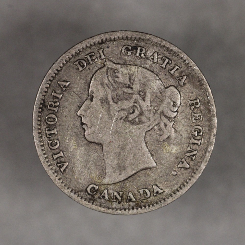 1884 Canada Silver 5 Cents