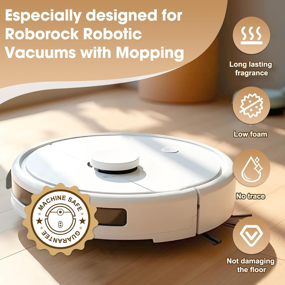 Floor Cleaning Solution 82 Fl Oz Compatible with All Roborock Mopping Robots ...
