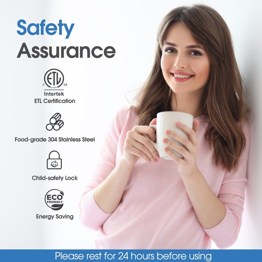 Water Dispenser with Ice Maker Function, Bottom Loading Hot & Cold Water Cooler