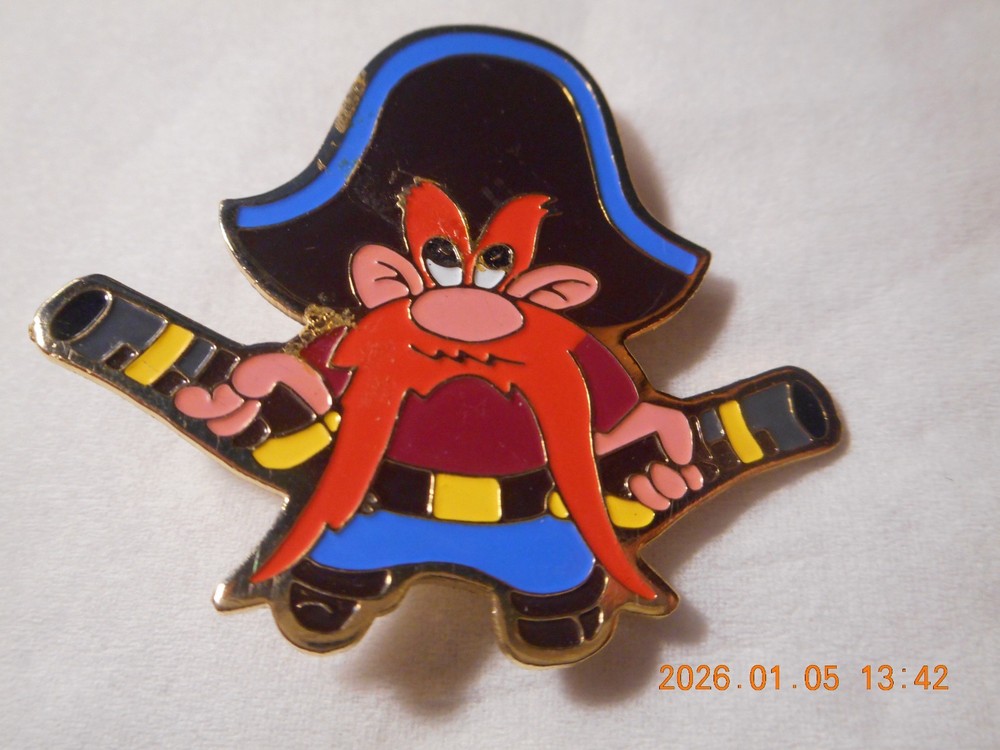 1979 Warner Bros. Enameled Yosemite Sam Pinback