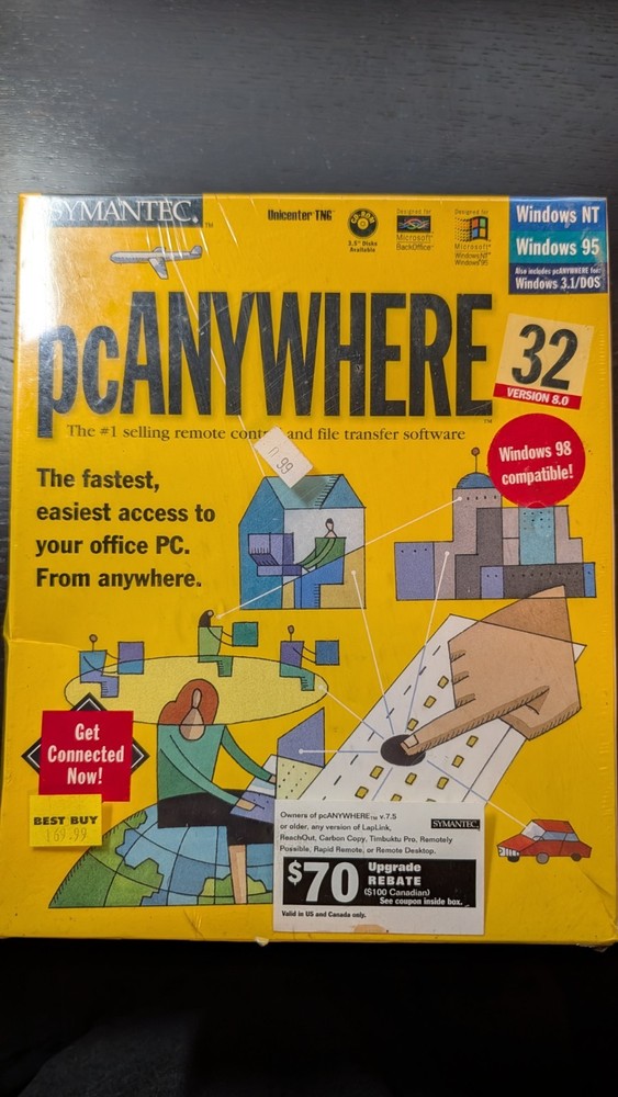 SYMANTEC pcANYWHERE 32 Version 8.0 (sealed)