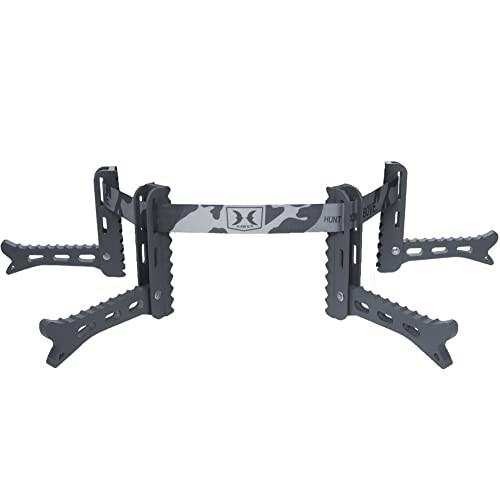 Hawk Climbing Tree Stand Bowhunting Folding Portable Helium 4 Steps with Strap