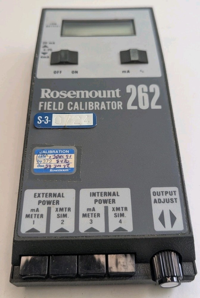 Rosemount 262 field calibrator Leads Missing