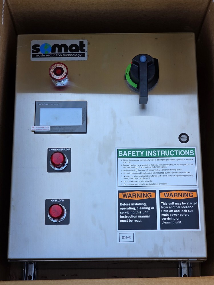 Somat HE-6S3 Somat Extractor 6” Remote Pulper Processes READ DESCRIPTION
