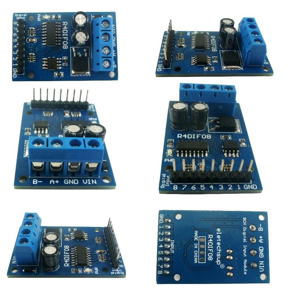 8 Channel Digital Quantity Input Module Digital Switch RS485 Acquisition Board