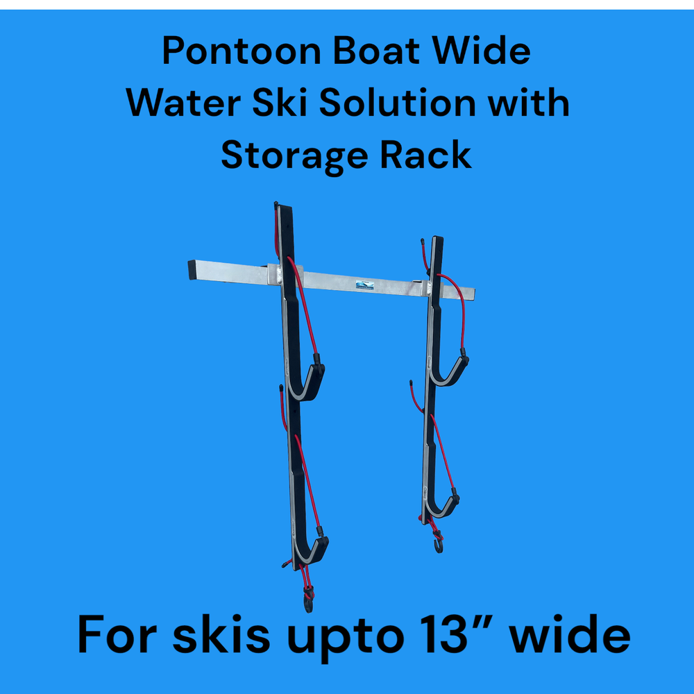 Pontoon Boat Wide Ski Solution with Storage Rack