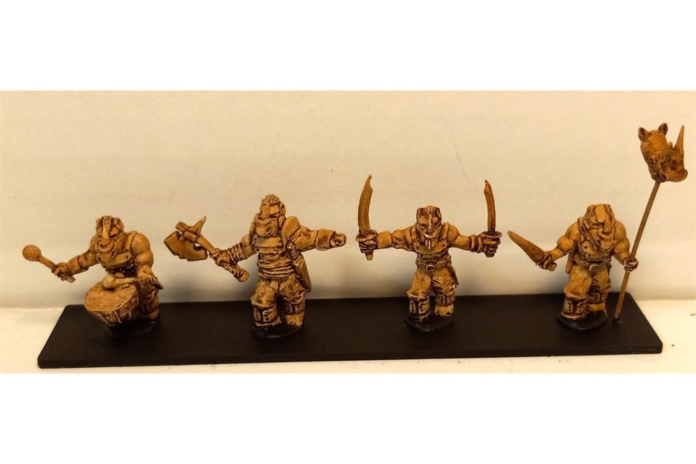 15mm Fantasy Rhinomen Command  (4 figures)