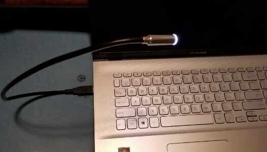 Vintage USB Light For Computer Notebook Laptop PC Reading Flexible/Black