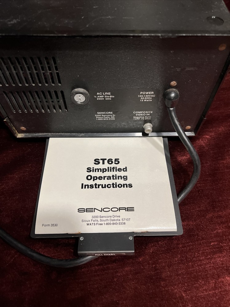 Sencore ST65 Video analyzer stereo TV adder W/Instructions!