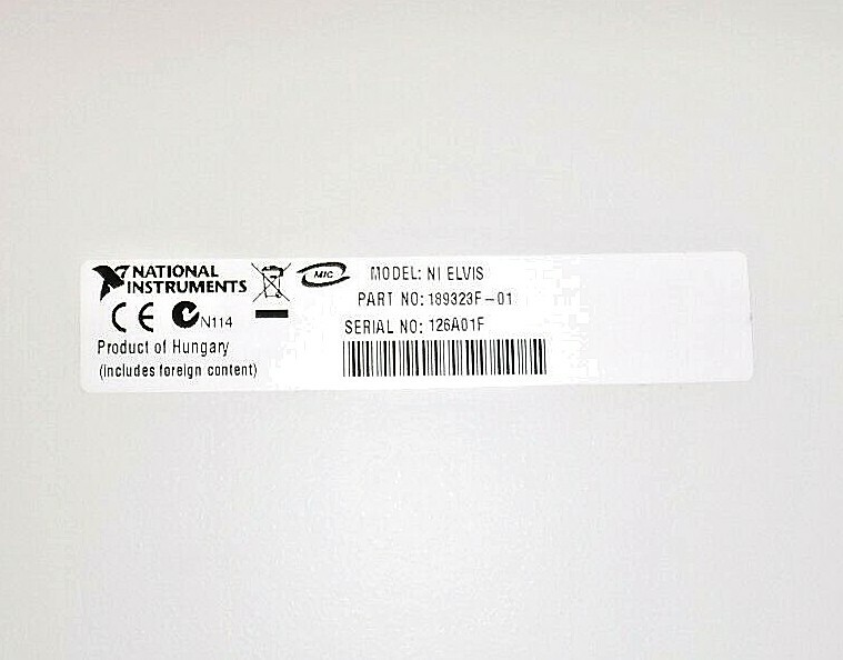 National Instruments 189323F-01, NI ELVIS Engineering Lab Workstation Module