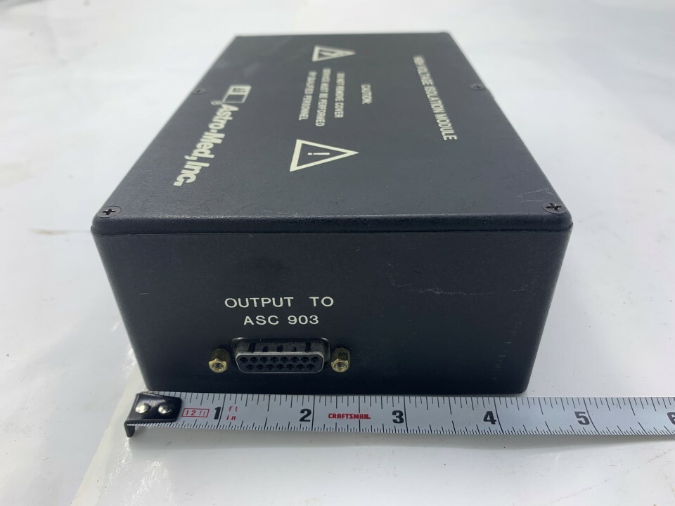 Astro-Med High Voltage Isolation Module Model: Iso Mod Max Input: 2000V