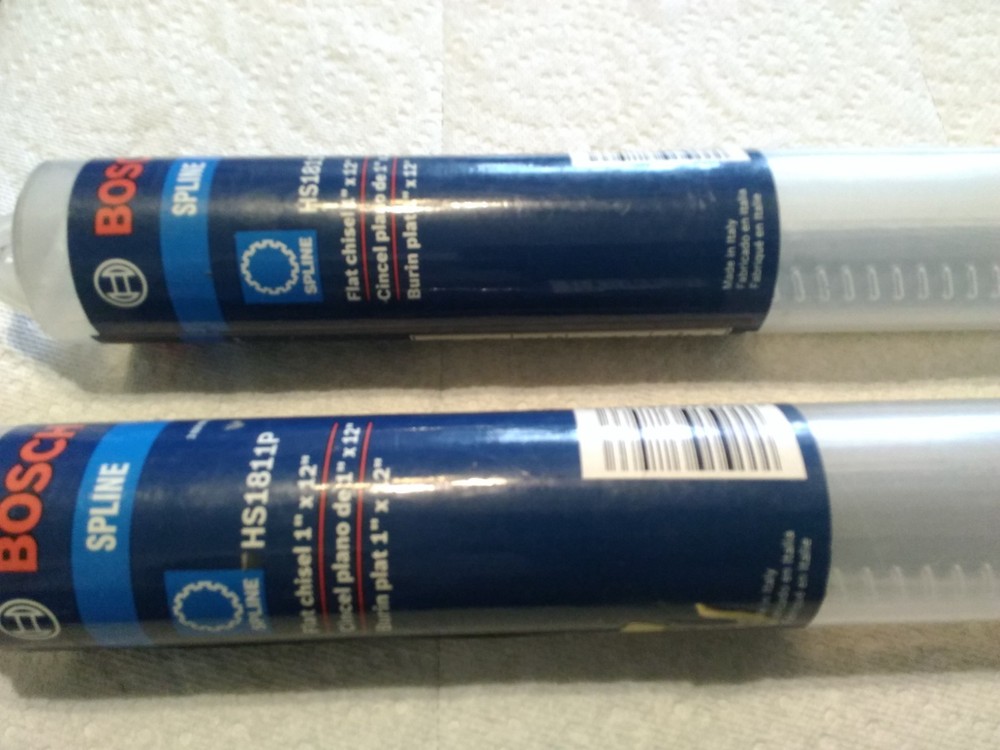 2 Bosch Hs1811P Chisel, Flat, 1 X 12 New