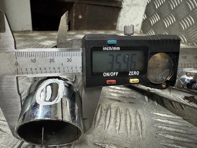 MOTORCYCLE exhaust down pipe header