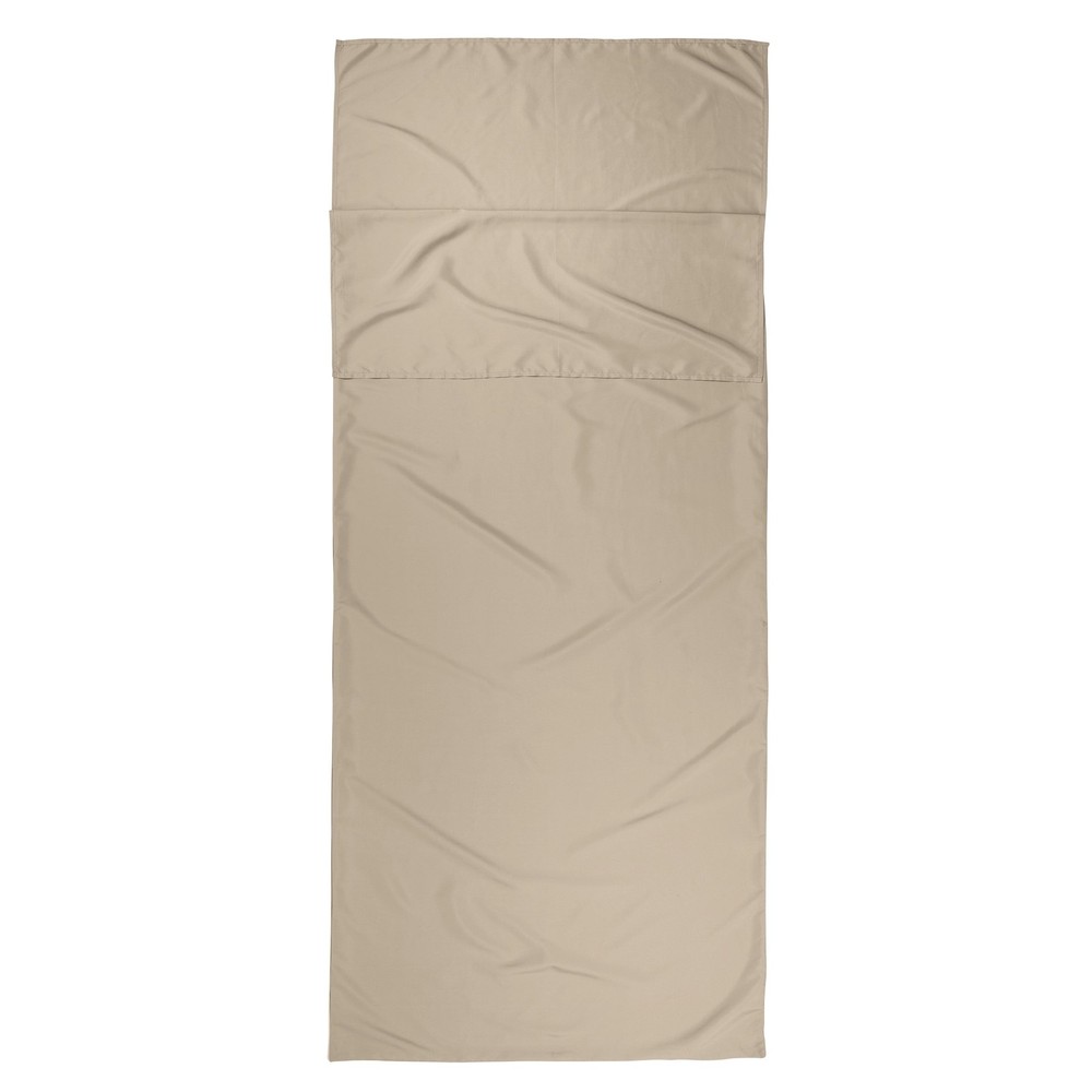 Breathable Polyester Camping Sleeping Bag Liner Sheet Beige